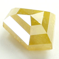 2.52 Ct Natural Loose Diamond, Shield Cut Diamond, Yellow Color Diamond, Rose Cut Diamond, Real Rustic Diamond, Antique Diamond KDL9615