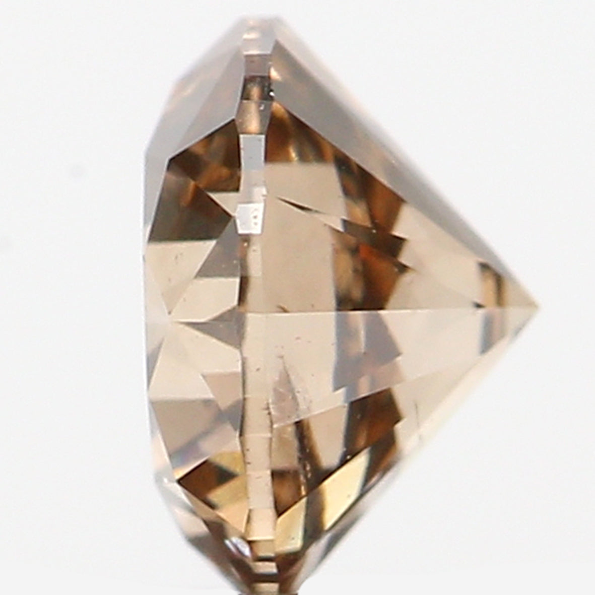 0.36 Ct Natural Loose Diamond, Brown Diamond, Round Diamond, Round Brilliant Cut Diamond, Sparkling Diamond, Rustic Diamond L484