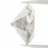 Natural Loose Round Salt And Pepper Diamond Black Grey Color 0.92 CT 6.20 MM Round Brilliant Cut Diamond L1201