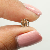 0.67 Ct Natural Loose Diamond, Cushion Diamond, Brown Diamond, Polished Diamond, Real Diamond, Rustic Diamond, Antique Diamond L5131