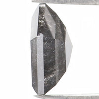Natural Loose Pentagon Salt And Pepper Diamond Black Grey Color 0.80 CT 6.40 MM Pentagon Rose cut Diamond L1300