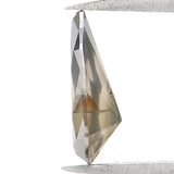 Natural Loose Pear Black Grey Color Diamond 0.51 CT 8.20 MM Pear Shape Rose Cut Diamond L1557