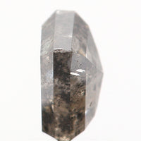0.72 CT Natural Loose Diamond, Pentagon Cut Diamond, Salt And Pepper Diamond, Black Gray Pentagon Diamond, Rose Cut Diamond KDL9518