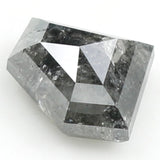 0.78 Ct Natural Loose Diamond, Shield Cut Diamond, Black Color Diamond, Rose Cut Diamond, Real Rustic Diamond, Antique Diamond KDK2266