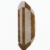 0.71 Ct Natural Loose Diamond, Emerald Cut Diamond, Green Diamond, Brown Diamond, Rustic Diamond, Fancy Shape Diamond, Real Diamond KDL496