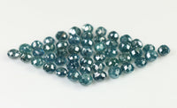 Natural Loose Diamond Round Bead Blue I3 Clarity 1.60 to 3.50 MM 5 Pcs Lot Q50