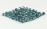 Natural Loose Diamond Round Bead Blue I3 Clarity 1.60 to 3.50 MM 5 Pcs Lot Q50