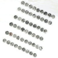 1.47 Ct Natural Loose Diamond, Round Brilliant Cut, Salt Pepper Diamond, Black Diamond, Gray Diamond, Round Cut Diamond, Real Diamond L078