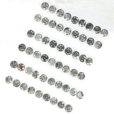 1.47 Ct Natural Loose Diamond, Round Brilliant Cut, Salt Pepper Diamond, Black Diamond, Gray Diamond, Round Cut Diamond, Real Diamond L078