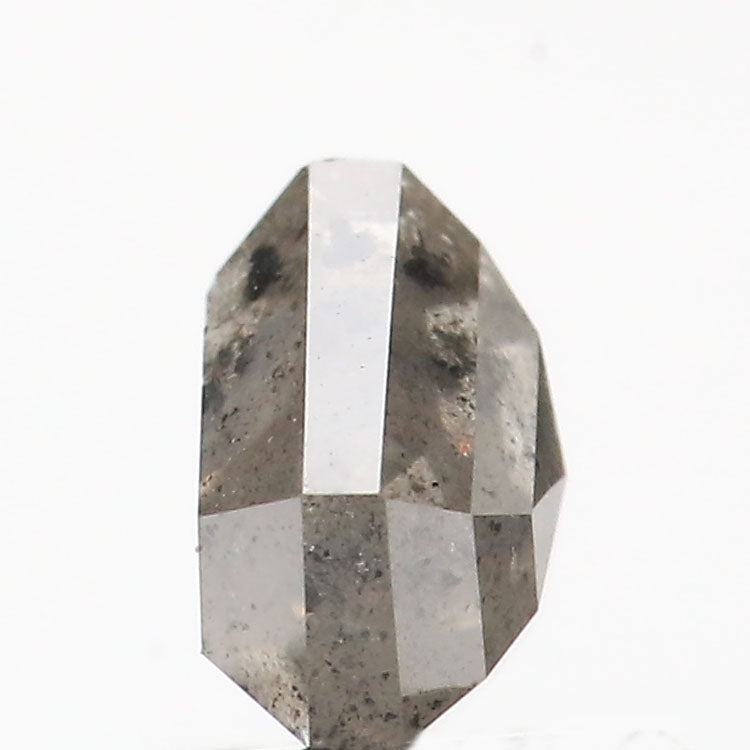 1.29 Ct Natural Loose Diamond Shield Gray Salt And Pepper Color I3 Clarity 6.00 MM KDK2172