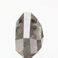 1.29 Ct Natural Loose Diamond Shield Gray Salt And Pepper Color I3 Clarity 6.00 MM KDK2172