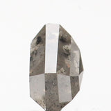 1.29 Ct Natural Loose Diamond Shield Gray Salt And Pepper Color I3 Clarity 6.00 MM KDK2172