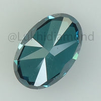 0.55 Ct Natural Loose Diamond Oval Blue Color VS Clarity 6.00 MM KDL8522