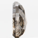 1.21 Ct Natural Loose Diamond Pear Black Grey Salt And Pepper Color 7.52 MM KDL9349