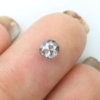 0.57 Ct Natural Loose Diamond Oval Black Grey Salt And Pepper Color I3 Clarity 4.93 MM KDL9012