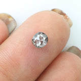0.57 Ct Natural Loose Diamond Oval Black Grey Salt And Pepper Color I3 Clarity 4.93 MM KDL9012
