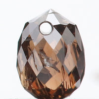 0.48 Ct Natural Loose Diamond Drop Black Brown Color SI1 Clarity 4.60 MM L9259
