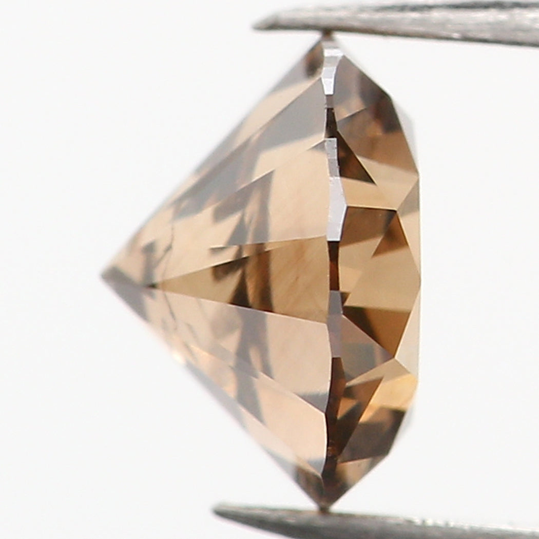 0.39 Ct Natural Loose Round Shape Diamond Brown Color Round Cut Diamond 4.65 MM Natural Loose Brown Color Round Brilliant Cut Diamond LQ672