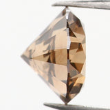 0.39 Ct Natural Loose Diamond, Brown Diamond, Round Diamond, Round Brilliant Cut Diamond, Sparkling Diamond, Rustic Diamond, L672