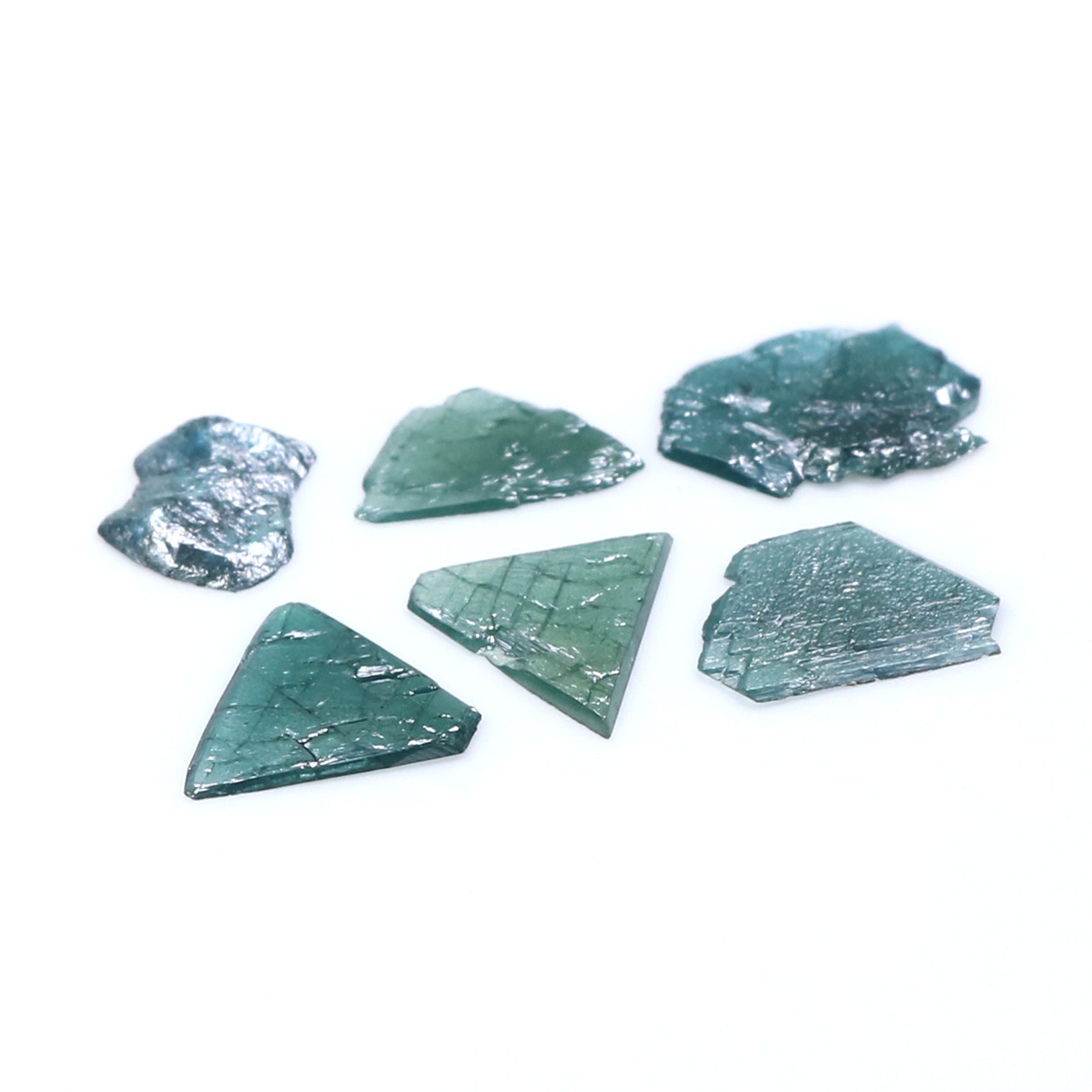 1.85 CT Natural Loose Slice Diamond Blue Color Diamond Natural Loose Diamond 7.00 MM Slice Cut Diamond Irregular Cut Slice Shape LQ9169