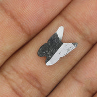 0.99 Ct Natural Loose Diamond, Butterfly Diamond, Black Color Diamond, Antique Diamond, Geometric Diamond, Rustic Diamond L393