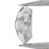 Natural Loose Rose Cut Salt And Pepper Diamond Grey Color 0.45 CT 4.75 MM Round Rose Cut Shape Diamond KR2064