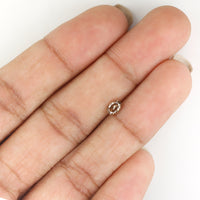 0.30 Ct Natural Loose Diamond, Oval Diamond, Brown Color Diamond, Antique Diamond, Rustic Diamond, Polished Diamond, Real Diamond KR2295