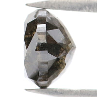 Natural Loose Rose Cut Black Color Diamond 0.98 CT 5.50 MM Round Rose Cut Shape Diamond L063