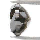 Natural Loose Rose Cut Black Color Diamond 0.98 CT 5.50 MM Round Rose Cut Shape Diamond L063