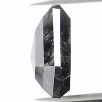 Natural Loose Shield Salt And Pepper Diamond Black Color 2.90 CT 8.60 MM Shield Shape Rose Cut Diamond KDL1035