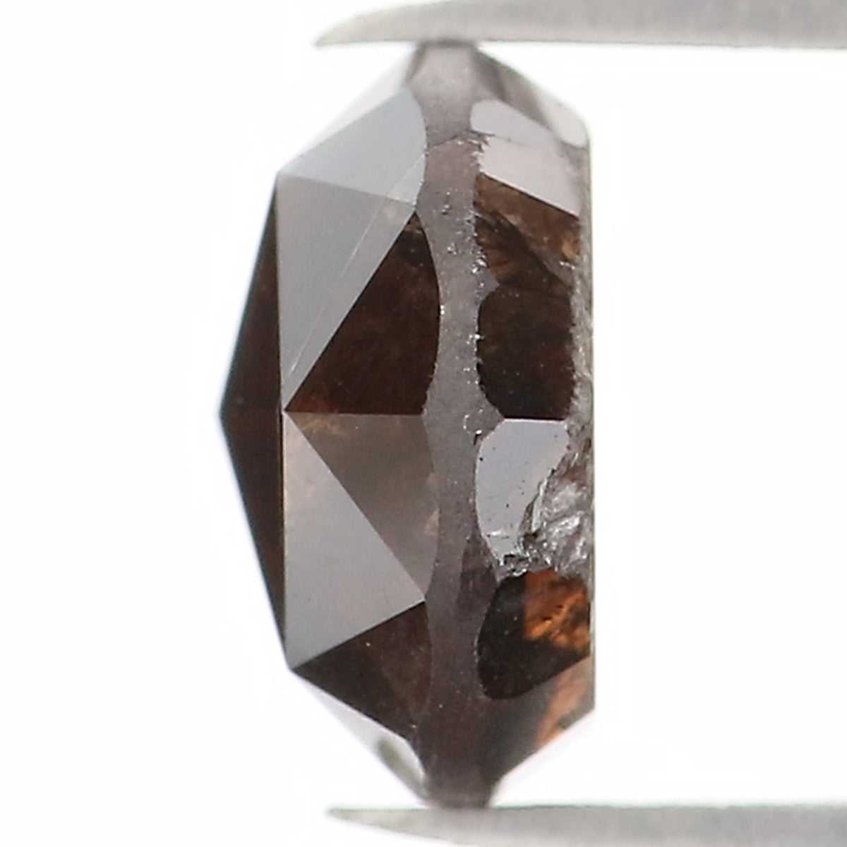 1.00 CT Natural Loose Round Rose Cut Diamond Brown Color Round Shape Diamond 5.95 MM Natural Brown Color Round Rose Cut Shape Diamond KQ2394