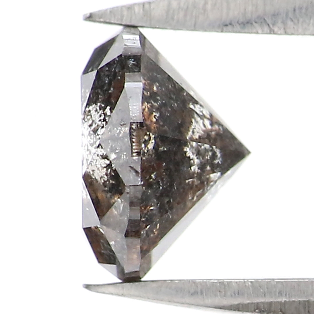 Natural Loose Round Diamond Black Brown Color 0.89 CT 5.83 MM Round Brilliant Cut Shape Diamond L2564