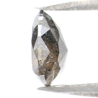 Natural Loose Triangle Salt And Pepper Diamond Black Grey Color 0.95 CT 6.80 MM Triangle Shape Rose Cut Diamond L8373