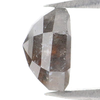 Natural Loose Octagon Diamond Grey Color 1.26 CT 6.60 MM Antique Shape Rose Cut Diamond KR1069