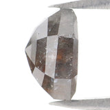 Natural Loose Octagon Diamond Grey Color 1.26 CT 6.60 MM Antique Shape Rose Cut Diamond KR1069