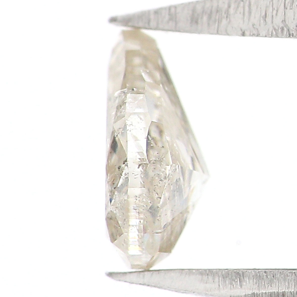 Natural Loose Pear Grey Color Diamond 0.43 CT 5.60 MM Pear Shape Rose Cut Diamond KR1009