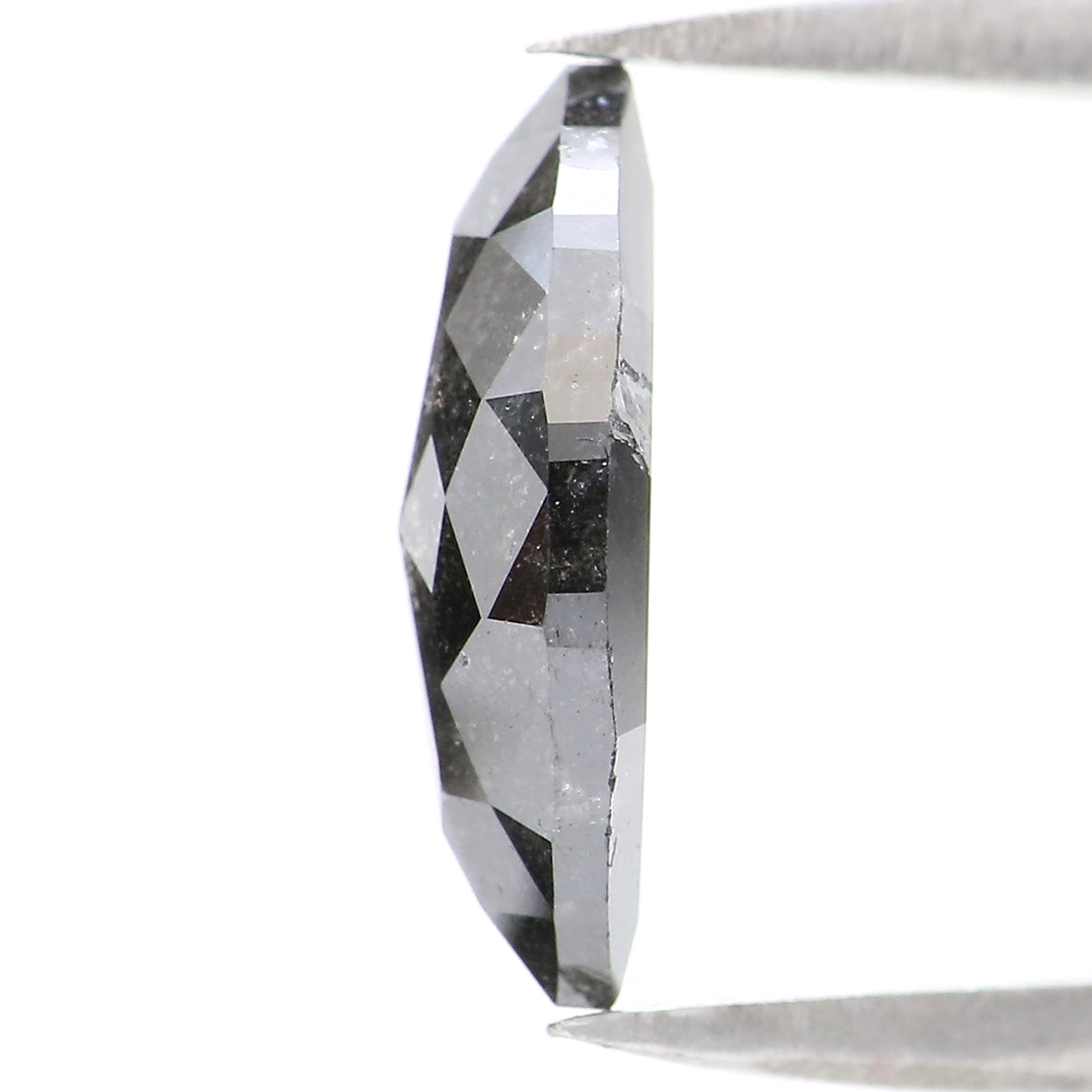 1.81 CT Natural Loose Marquise Shape Diamond Salt And Pepper Marquise Rose Cut Diamond 11.70 MM Black Grey Color Marquise Cut Diamond QL2091