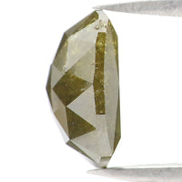 Natural Loose Square Green Color Diamond 2.71 CT 8.36 MM Square Shape Rose Cut Diamond KDL2463
