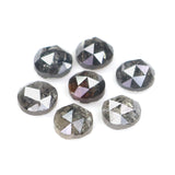 Natural Loose Round Rose Cut Salt And Pepper Diamond Black Grey Color 1.86 CT 3.64 MM Rose Cut Shape Diamond L2383