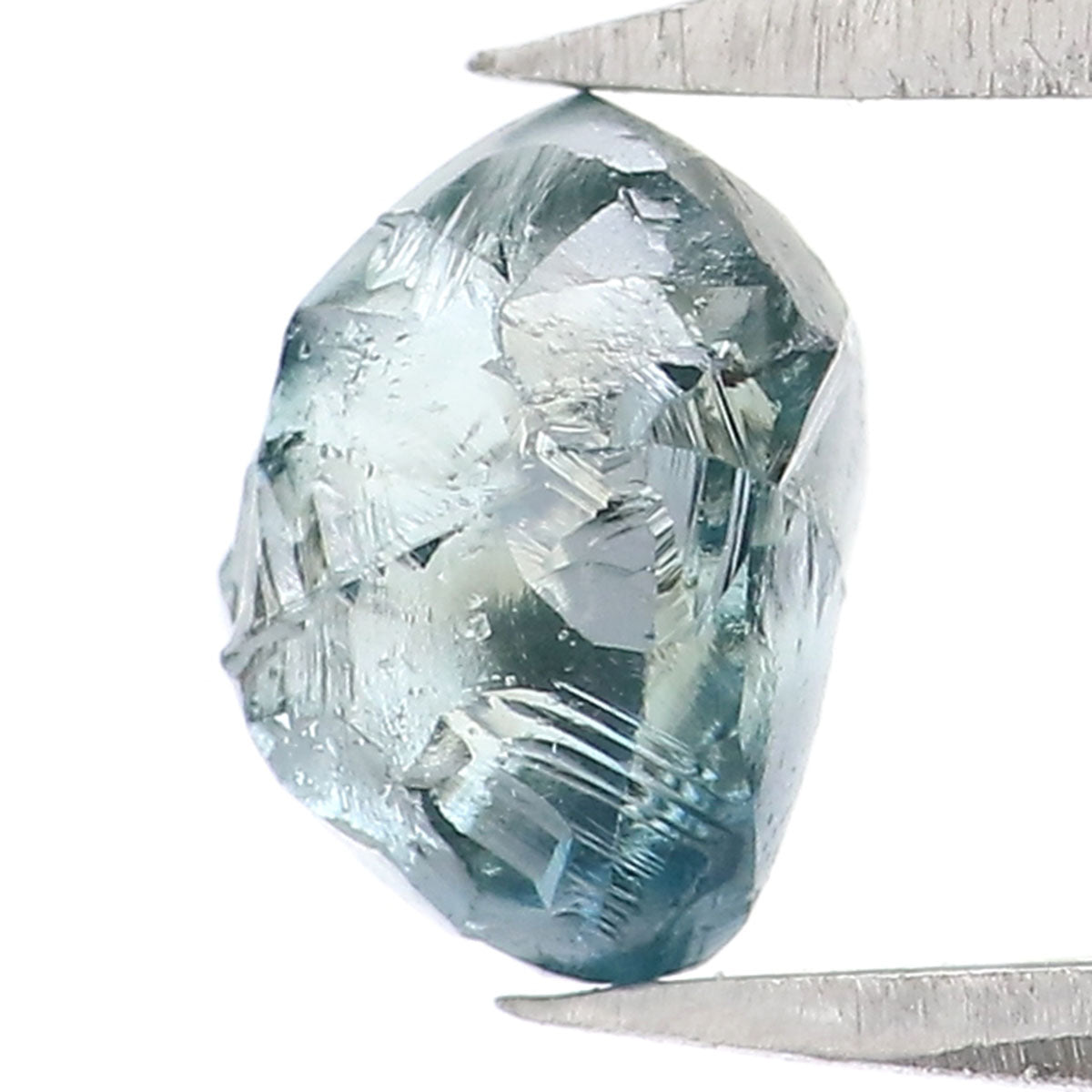 Natural Loose Rough Blue Color Diamond 1.12 CT 6.10 MM Rough Irregular Cut Diamond KDL2319