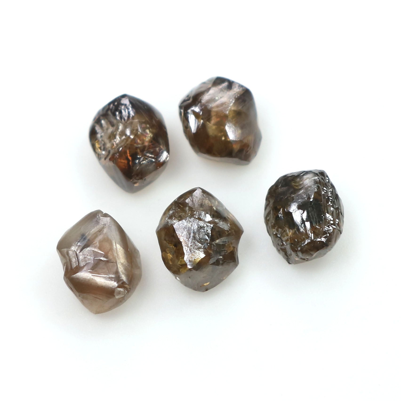 2.44 CT Natural Loose Rough Shape Diamond Dark Brown Color Rough Diamond 4.70 MM Natural Brown Diamond Rough Irregular Cut Diamond QL7971