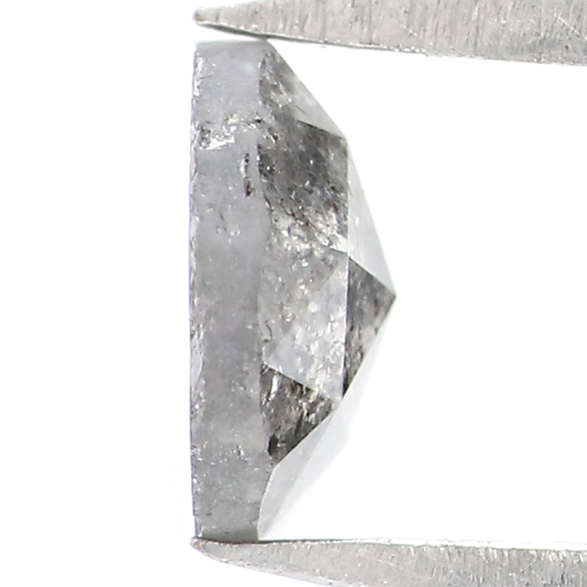 0.40 CT Natural Loose Round Rose Cut Diamond Salt And Pepper Round Diamond 4.95 MM Natural Loose Black Grey Color Rose Cut Diamond LQ2008