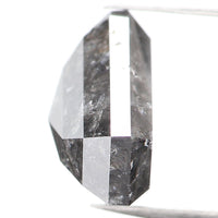 Natural Loose Shield Salt And Pepper Diamond Black Grey Color 3.47 CT 8.75 MM Shield Shape Rose Cut Diamond KDL962