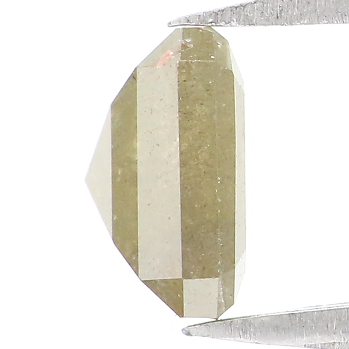 1.47 CT Natural Loose Radiant Shape Diamond Yellow Color Radiant Cut Diamond 6.40 MM Natural Grey Color Radiant Rose Cut Diamond LQ9427