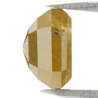 Natural Loose Radiant Yellow Color Diamond 2.27 CT 7.00 MM Radiant Shape Rose Cut Diamond L6550