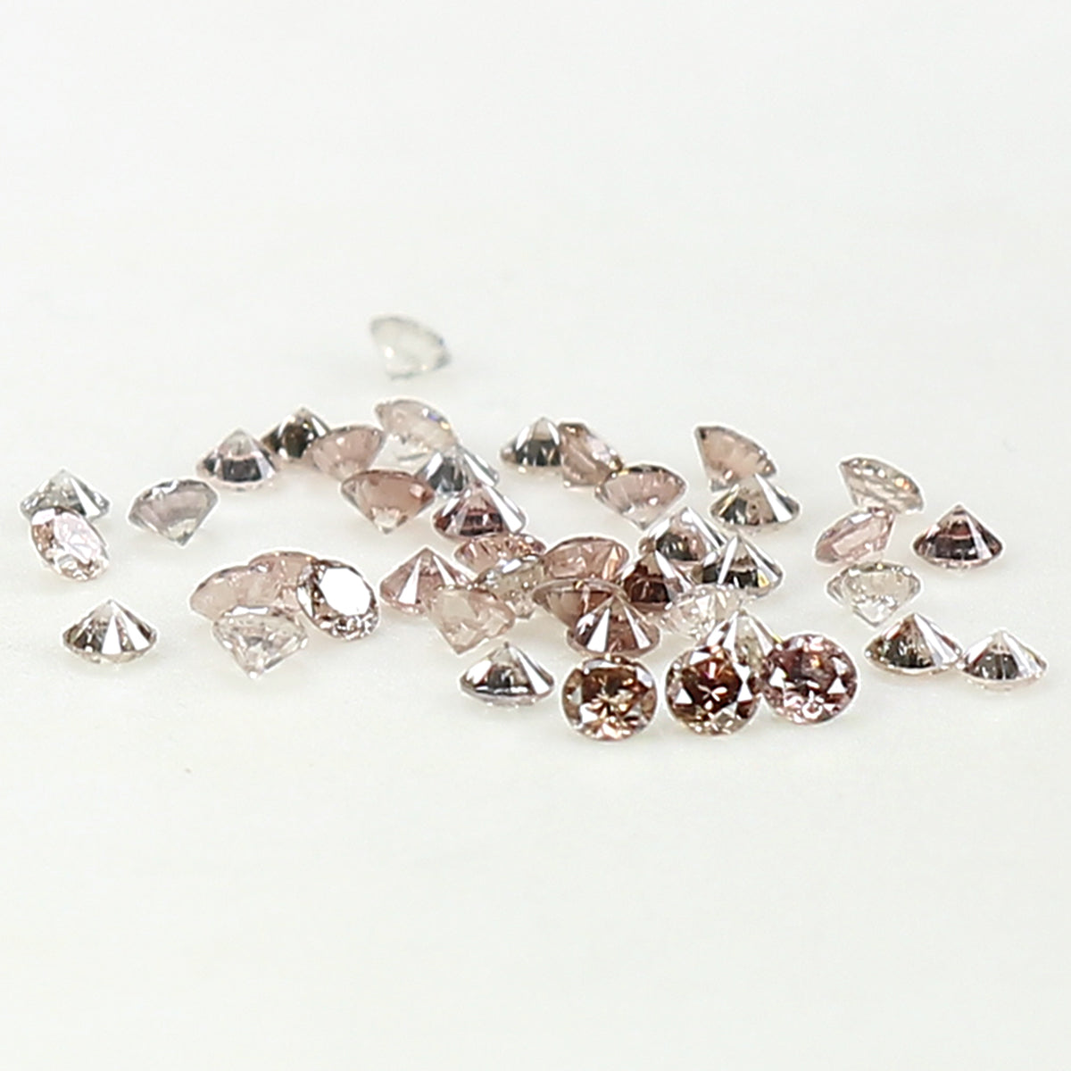 Natural Loose Round Pink Color Diamond 0.81 CT 1.60 MM Round Shape Brilliant Cut Diamond L926