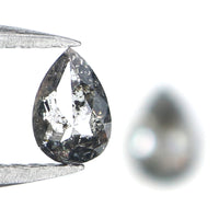 Natural Loose Pear Diamond, Salt And Pepper Pear Diamond, Natural Loose Diamond, Pear Rose Cut Diamond, 0.50 CT Pear Cut Diamond KR2635