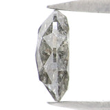 Natural Loose Oval Salt And Pepper Diamond Black Grey Color 0.55 CT 5.80 MM Oval Shape Rose Cut Diamond L810