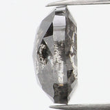 1.00 Ct Natural Loose Diamond, Oval Diamond, Black Diamond, Grey Diamond, Salt and Pepper Diamond, Antique Diamond, Real Diamond, KDL761