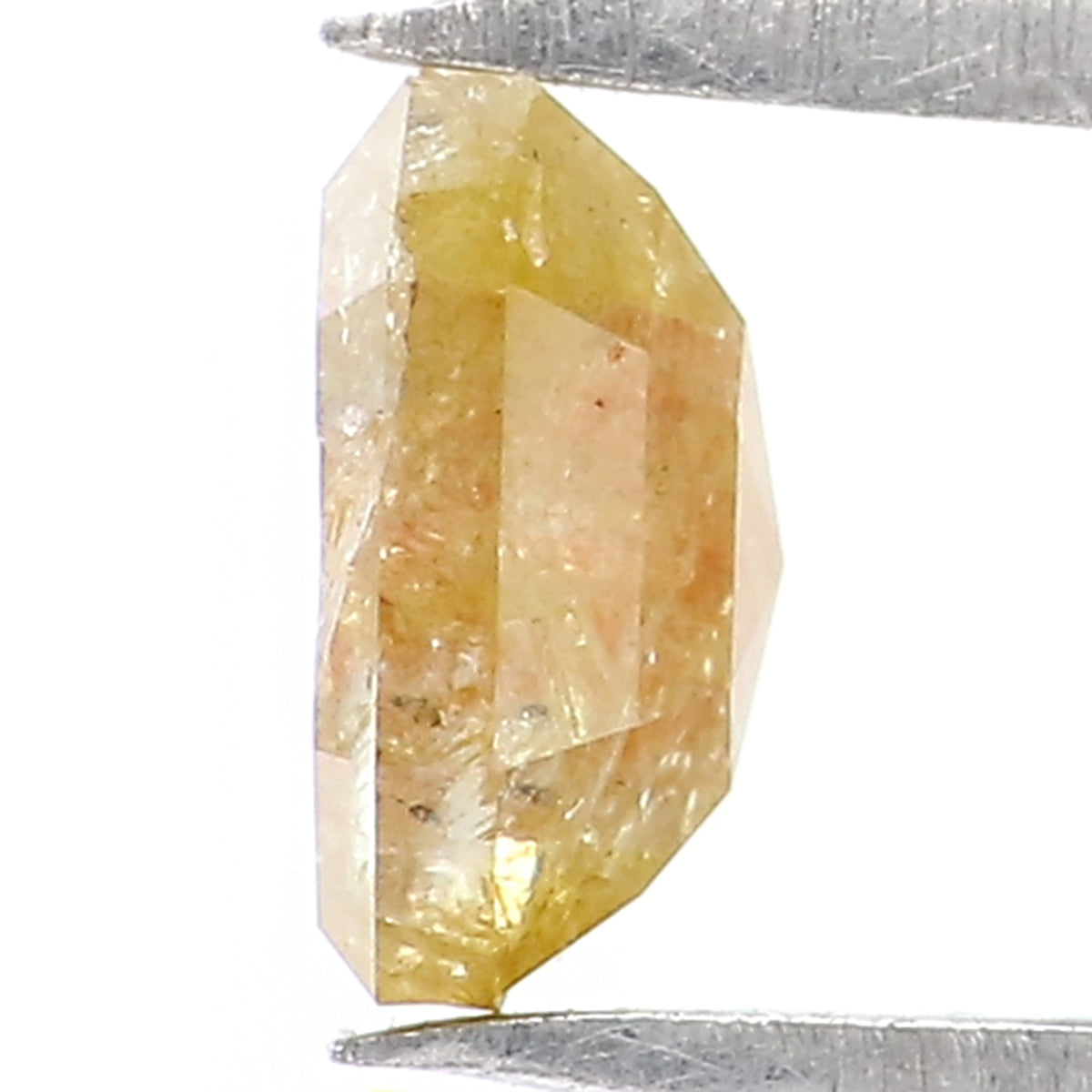 0.65 CT Natural Loose Emerald Shape Diamond Yellow Color Emerald Cut Diamond 5.20 MM Natural Yellow Color Emerald Rose Cut Diamond LQ9236